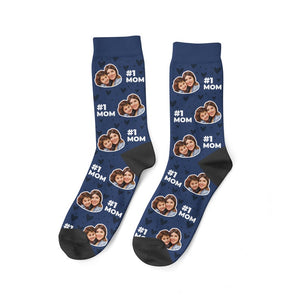 Personalisierte socken für mutter - Socken mit Gesicht