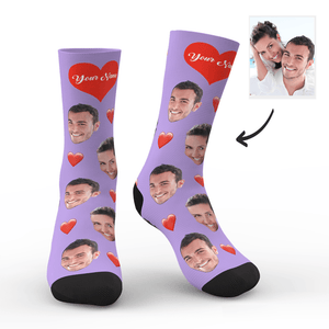 Foto socken - Socken mit Gesicht