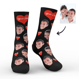 Foto socken - Socken mit Gesicht