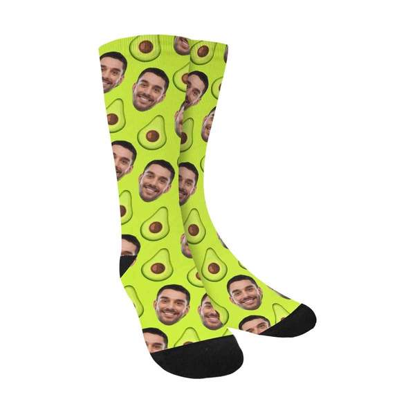 Avocado socks - Socken Mit Gesicht