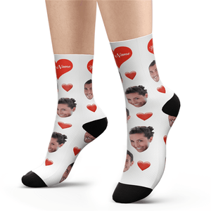 Foto socken - Socken mit Gesicht